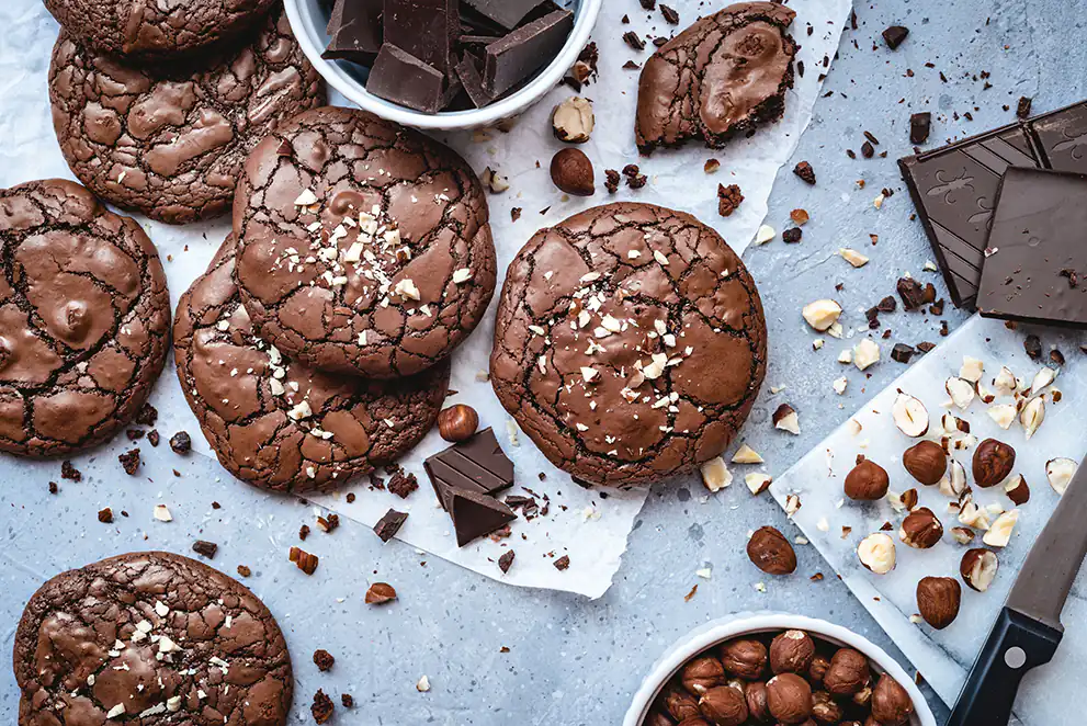 Fudgy Chocolate Cookies